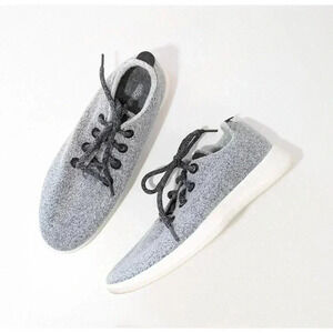 Allbirds Wool Runners Heather Gray Everday Casual Sneakers Size 10 Lace Up